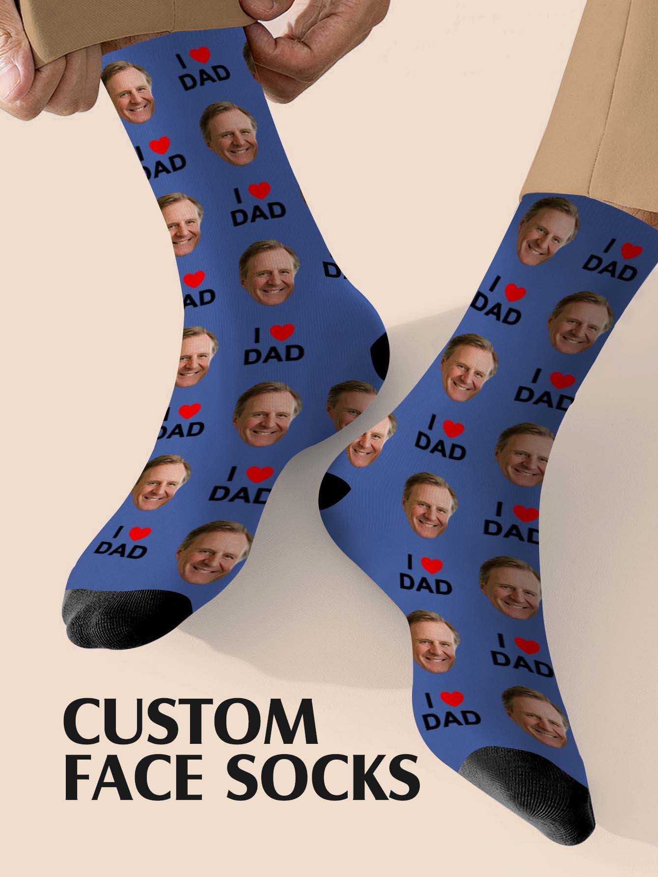 Photography Object - Personalisierte Vatertags-Socken, Foto-Socken, Bedruckte Socken, Bild-Socken,