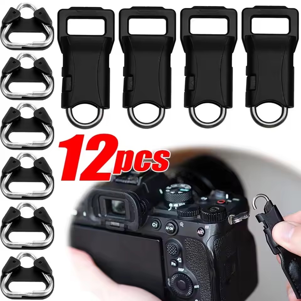 Camera Wrist Strap - Universeller Kamera-Schnellverschluss-Verbinder aus Edelstahl, Dreieckige Split-Ringe,