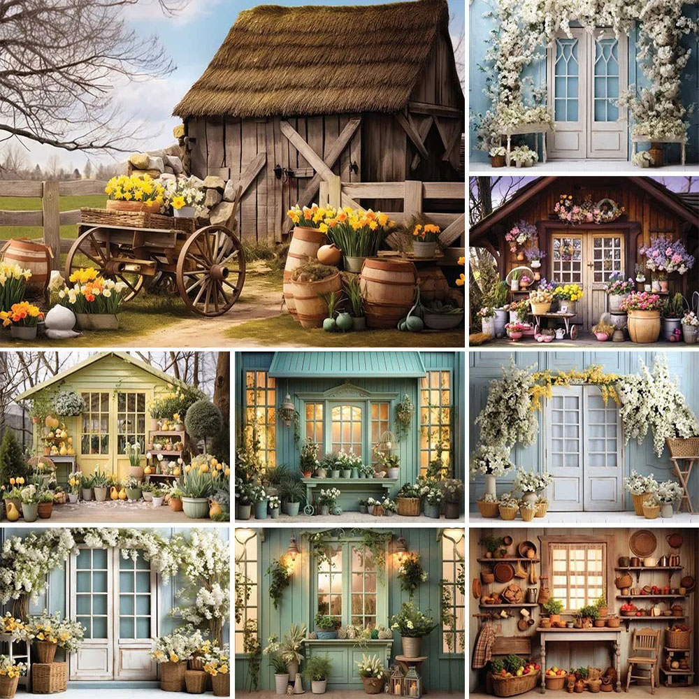 Photography Architecture - Frühling Garten Floral Haus Fotografie Hintergrund