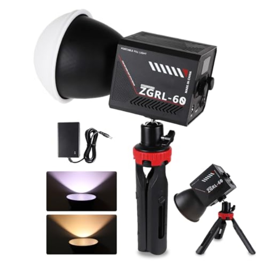 Photography Videos - 60W COB LED-Videoleuchte, tragbar mit 8000