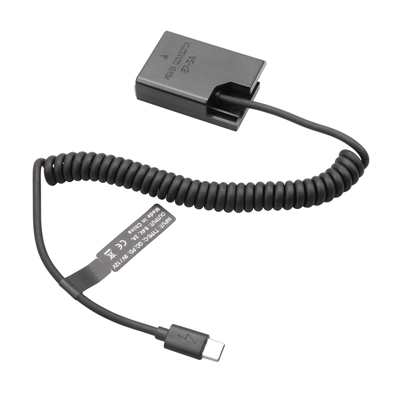 Nikon Camera D3500 - EL14 Dummy-Koppler Batterie Typ-C Federkabel für