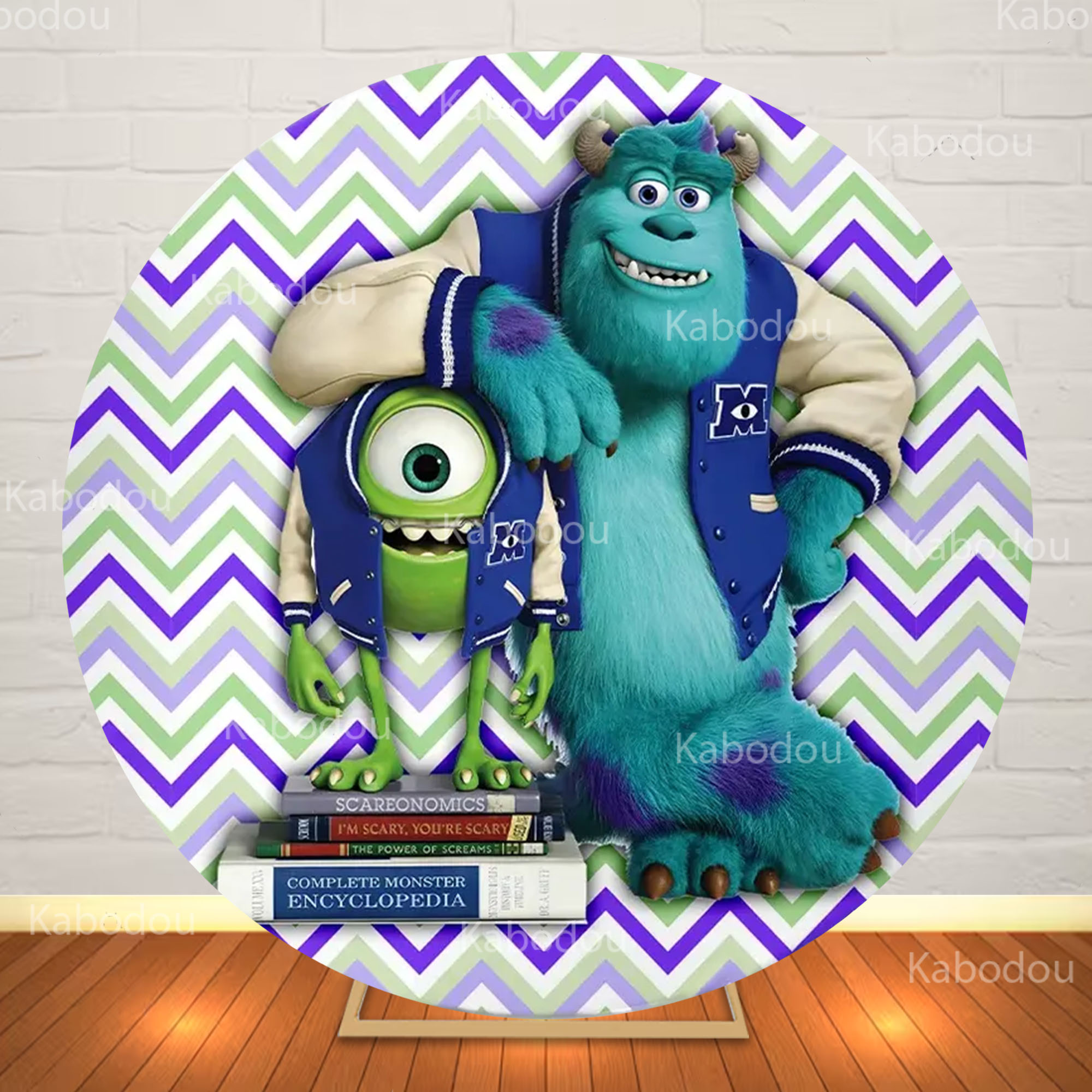Photography University - Monster University Runder Hintergrund für Geburtstagsfeiern,
