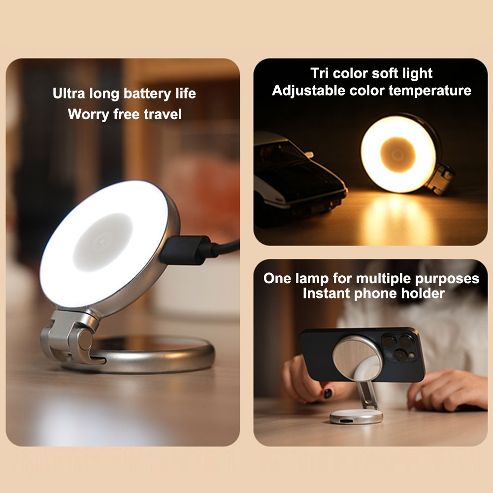 Photography Videos - 3-in-1 Magnetisches Selfie-Licht mit Spiegel LED-Aufhellungslicht