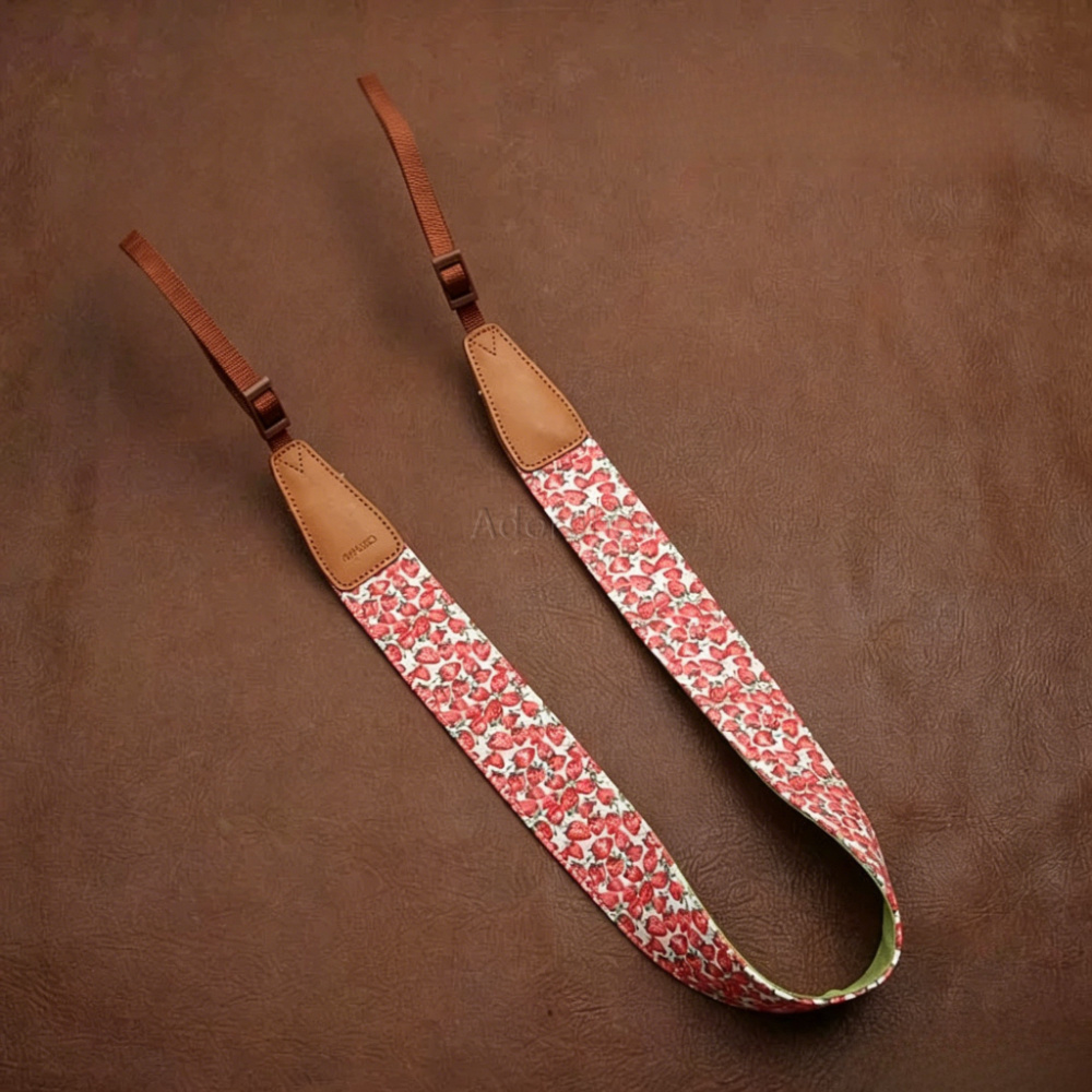 Camera Strap Leather - Echtes Leder Kameragurt Verstellbarer Universeller Kamera-Hals-