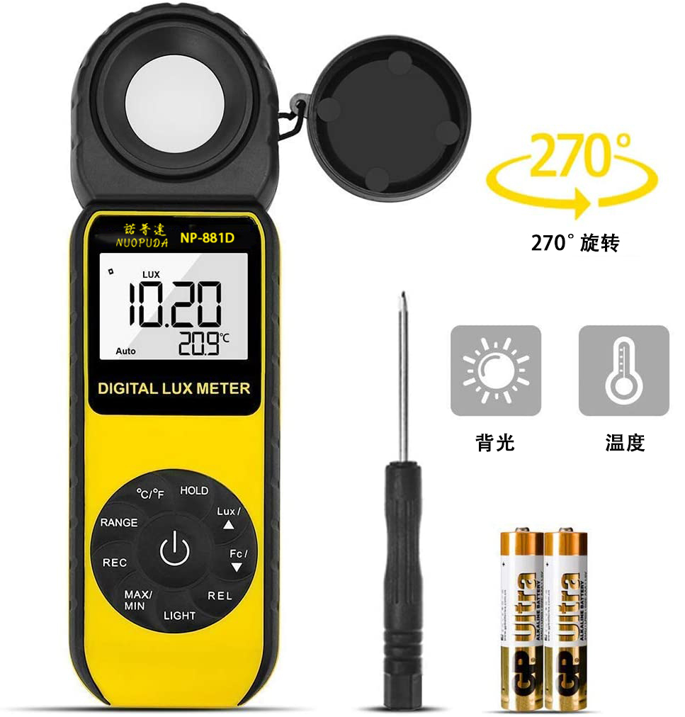 Digitaler Luxmeter 400K Lux LC – Photography Hp Bewertung und Preis