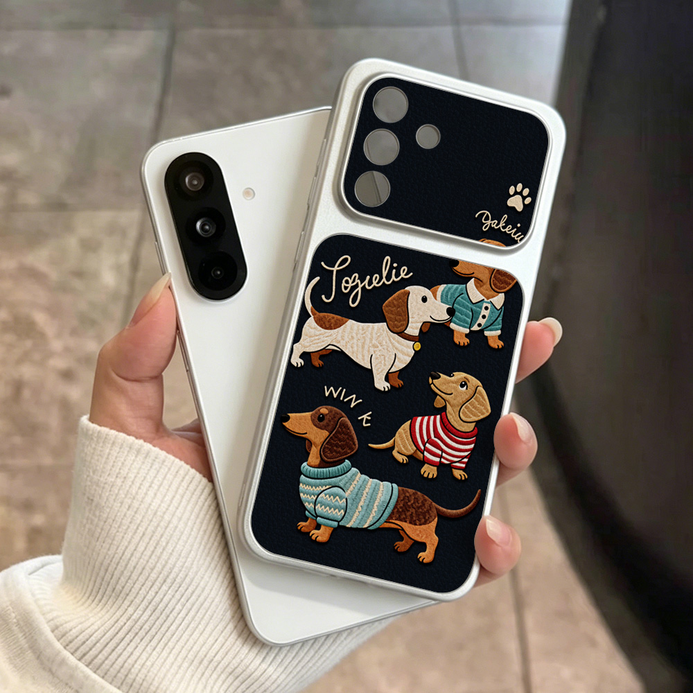 Cartoon Dackel Handyhülle für  – Camera Strap Leather Bewertung und Preis