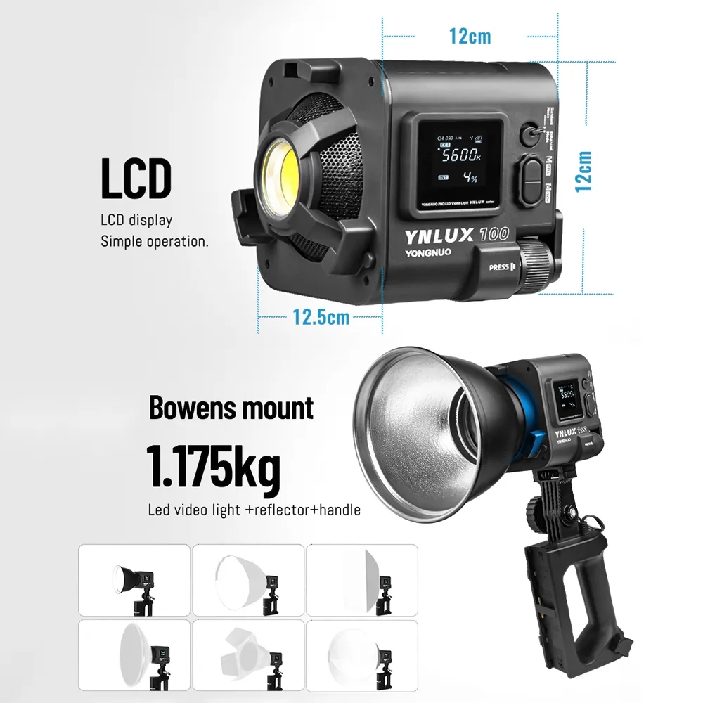 YONGNUO YNLUX100 100W 3200K-56 – Photography Videos Bewertung und Preis