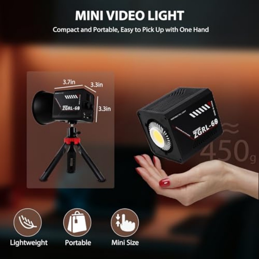 60W COB LED-Videoleuchte, trag – Photography Videos Bewertung und Preis