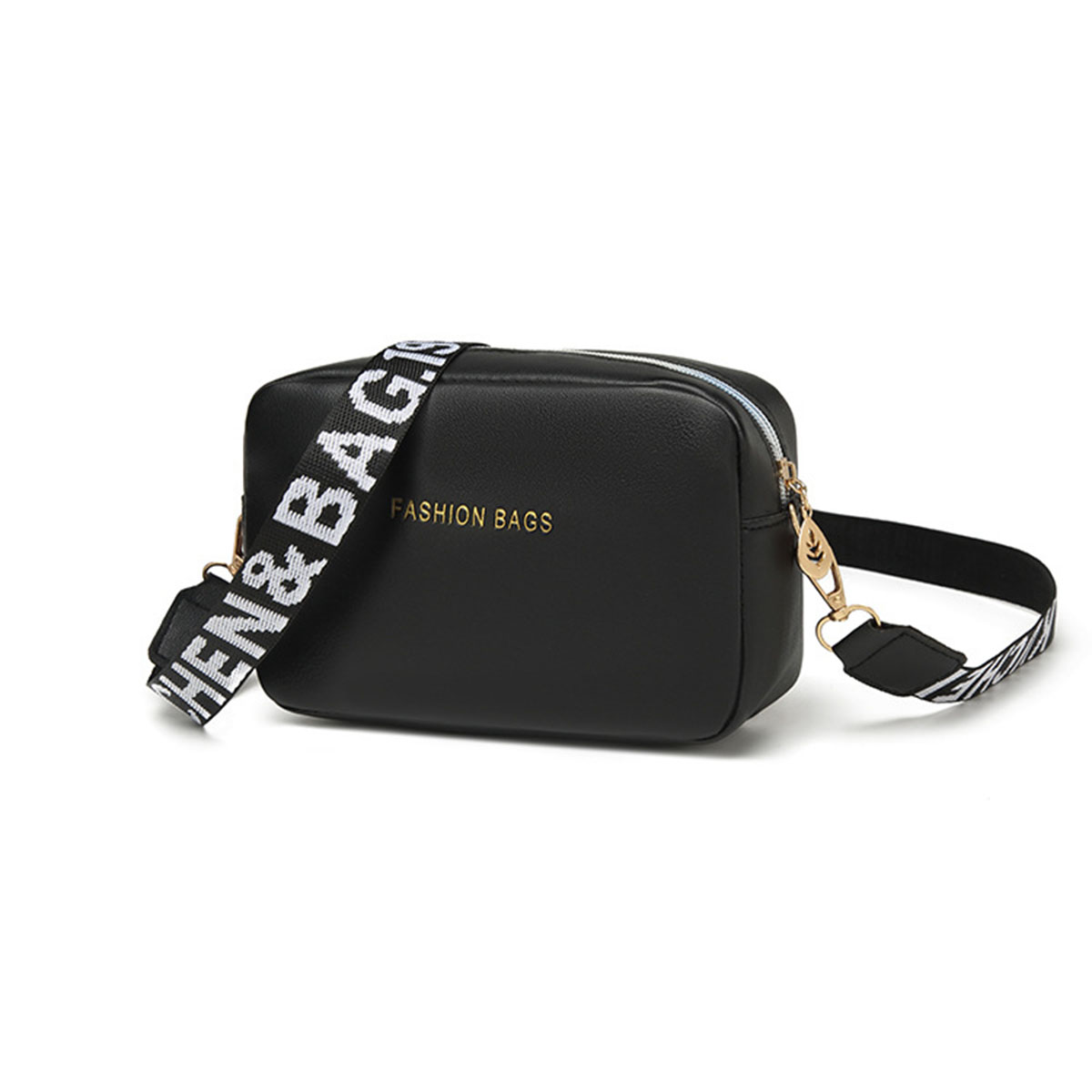 Damen-Umhängetasche aus schwar – Camera Strap Leather Bewertung und Preis