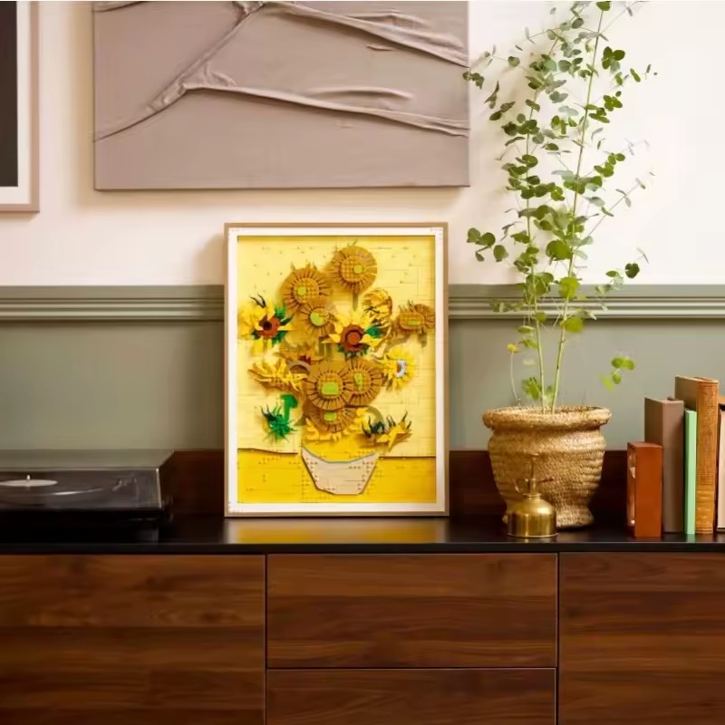 Neues MOC 3D Sonnenblumen-Male – Photography Architecture Bewertung und Preis